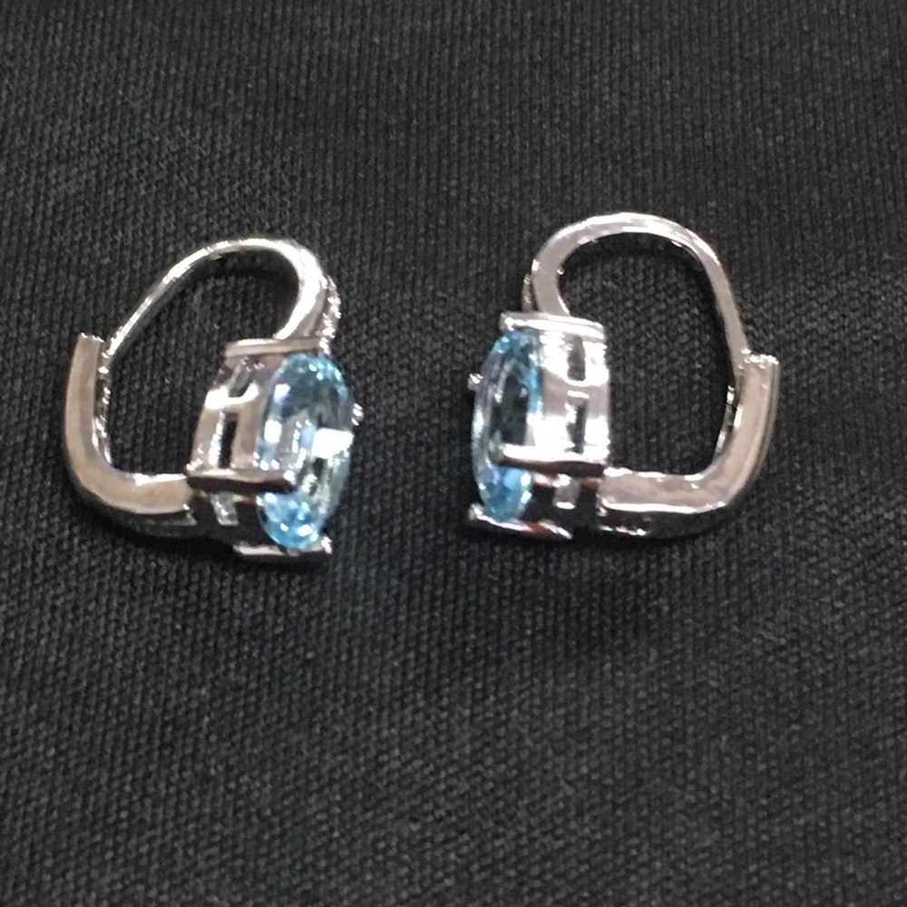 Moonrocy women’s blue earrings - Picture 3 of 8